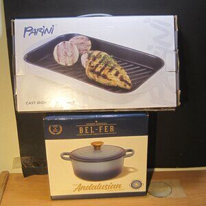 PARINI 13"Cast Iron Griddle (only) NEW in Box